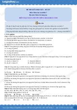 Đề thi giữa kì 1 KHTN 7 Cánh diều - Đề số 6